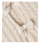Cozmo Cardigan tinta unita con Fiocchi Beige per Neonata MARTINIQUE228W5 BEIGE COZMO 