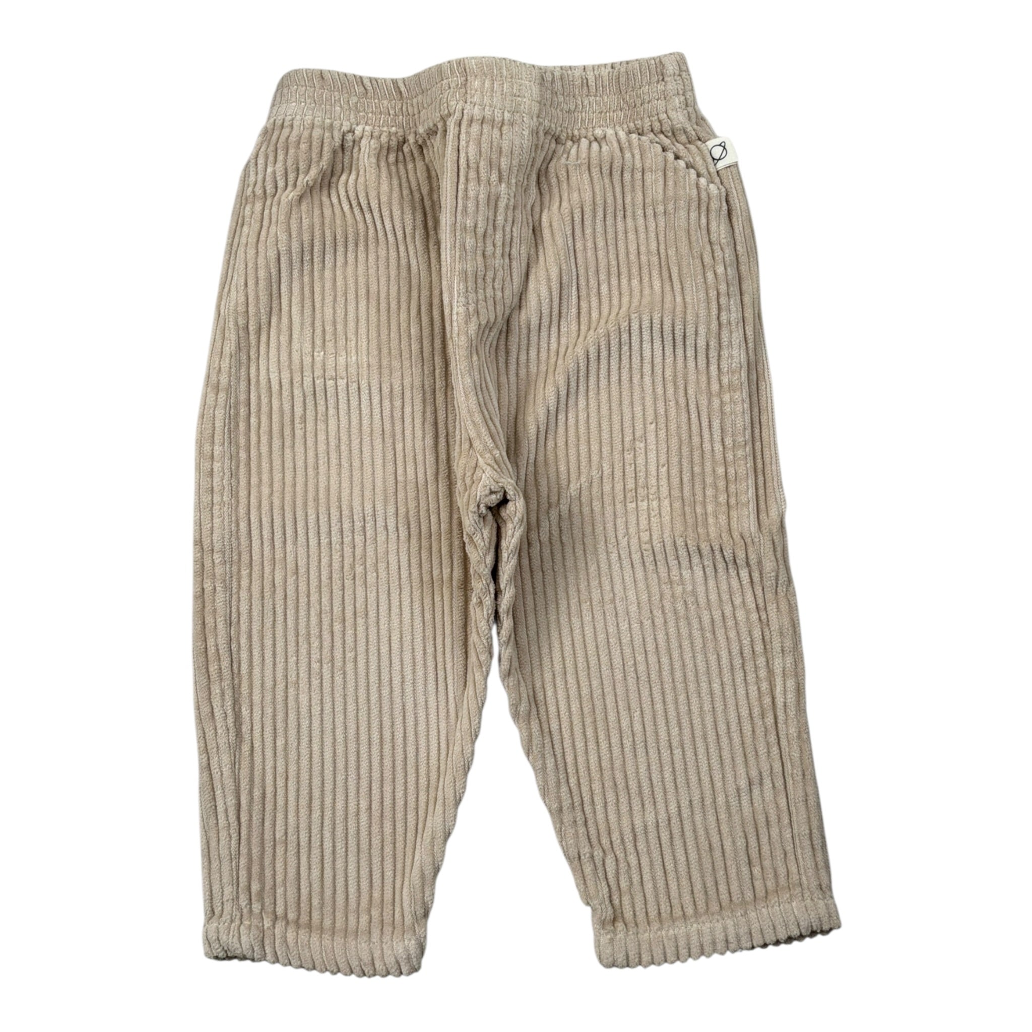 Cozmo Pantalone tinta unita con Elastico In Vita Beige per Neonato MIKI247W5 BEIGE COZMO 