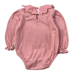 Cozmo Bordy tinta unita con Colletto Rosa per Neonata PALMA244W5 ROSA COZMO 