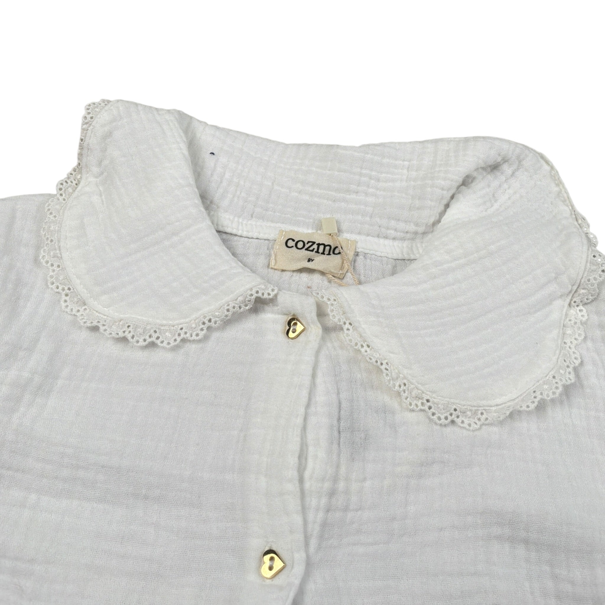 Cozmo Camicia Manica Lunga tinta unita Bianco per Neonata PRAGA254W5 BIANCO COZMO 