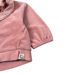 Cozmo Felpa Chiusa Girocollo tinta unita In Camoscio Rosa per Neonata SUECIA253W5 ROSA COZMO 