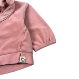 Cozmo Felpa Chiusa Girocollo tinta unita In Camoscio Rosa per Neonata SUECIA253W5 ROSA COZMO 
