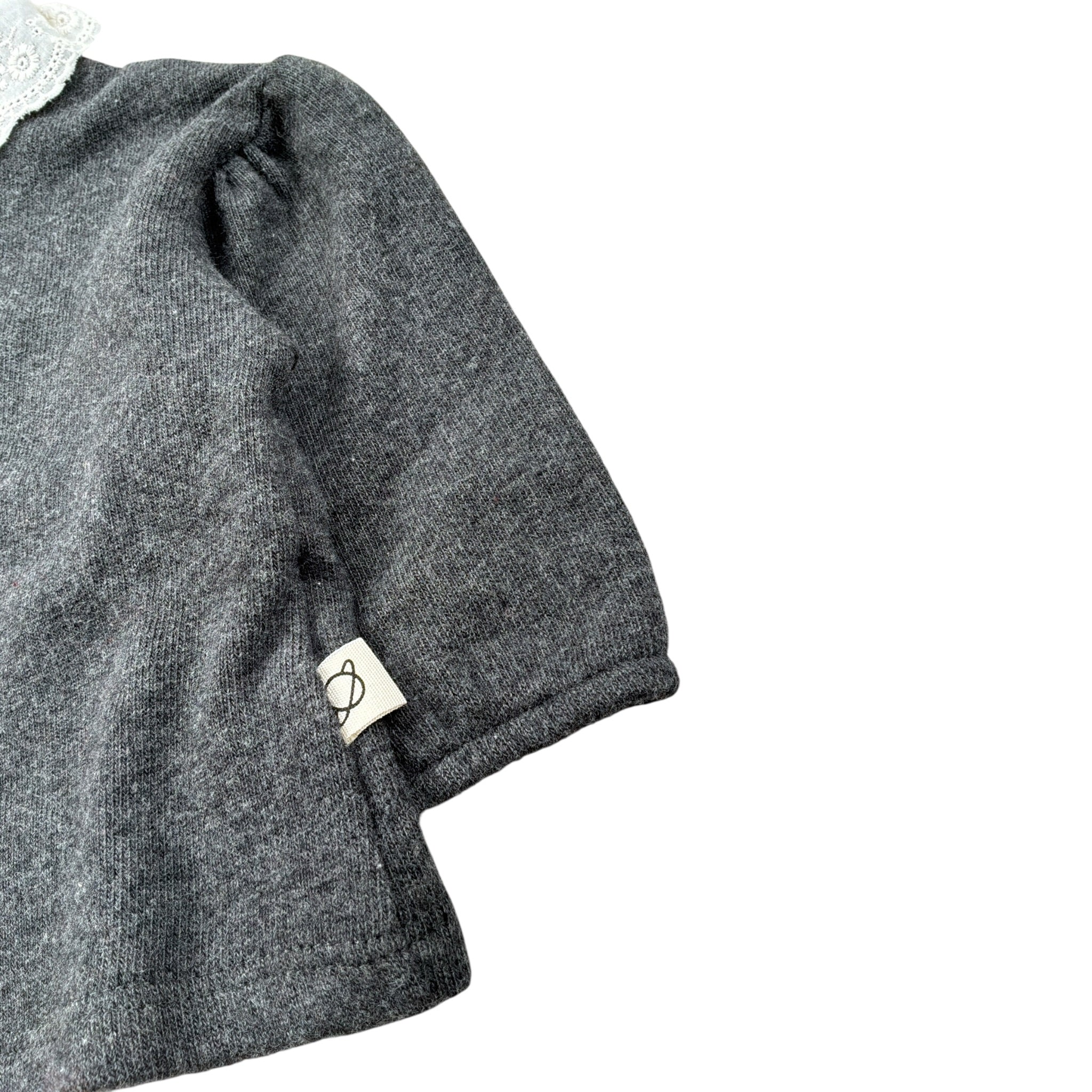 Cozmo Cardigan tinta unita con Colletto In Contrasto Grigio per Neonata VENECIA237W5 GRIGIO COZMO 