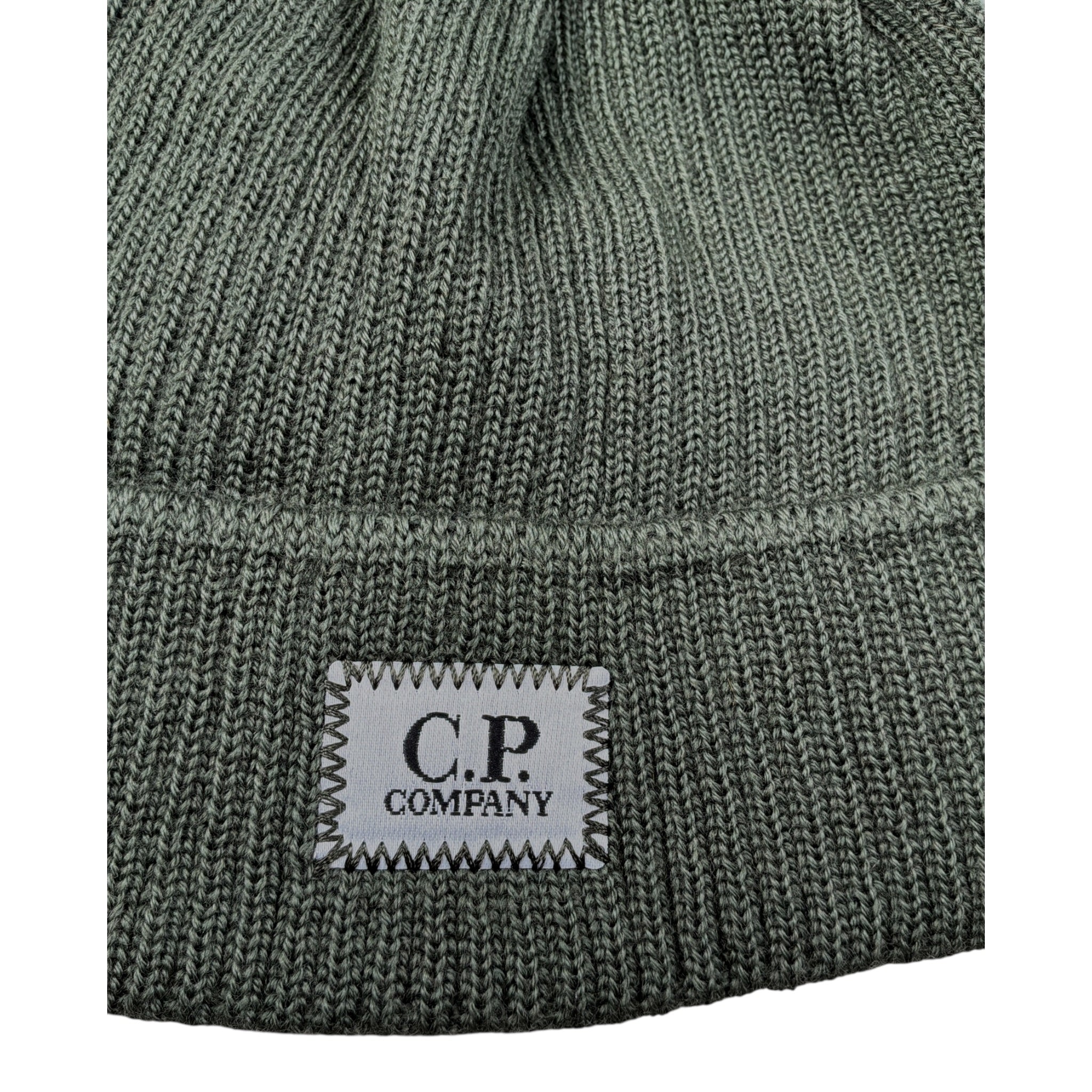 C.P. Company Cappello tinta unita con Logo Verde per Bambino 11CKAC074B VERDE C.P. COMPANY 