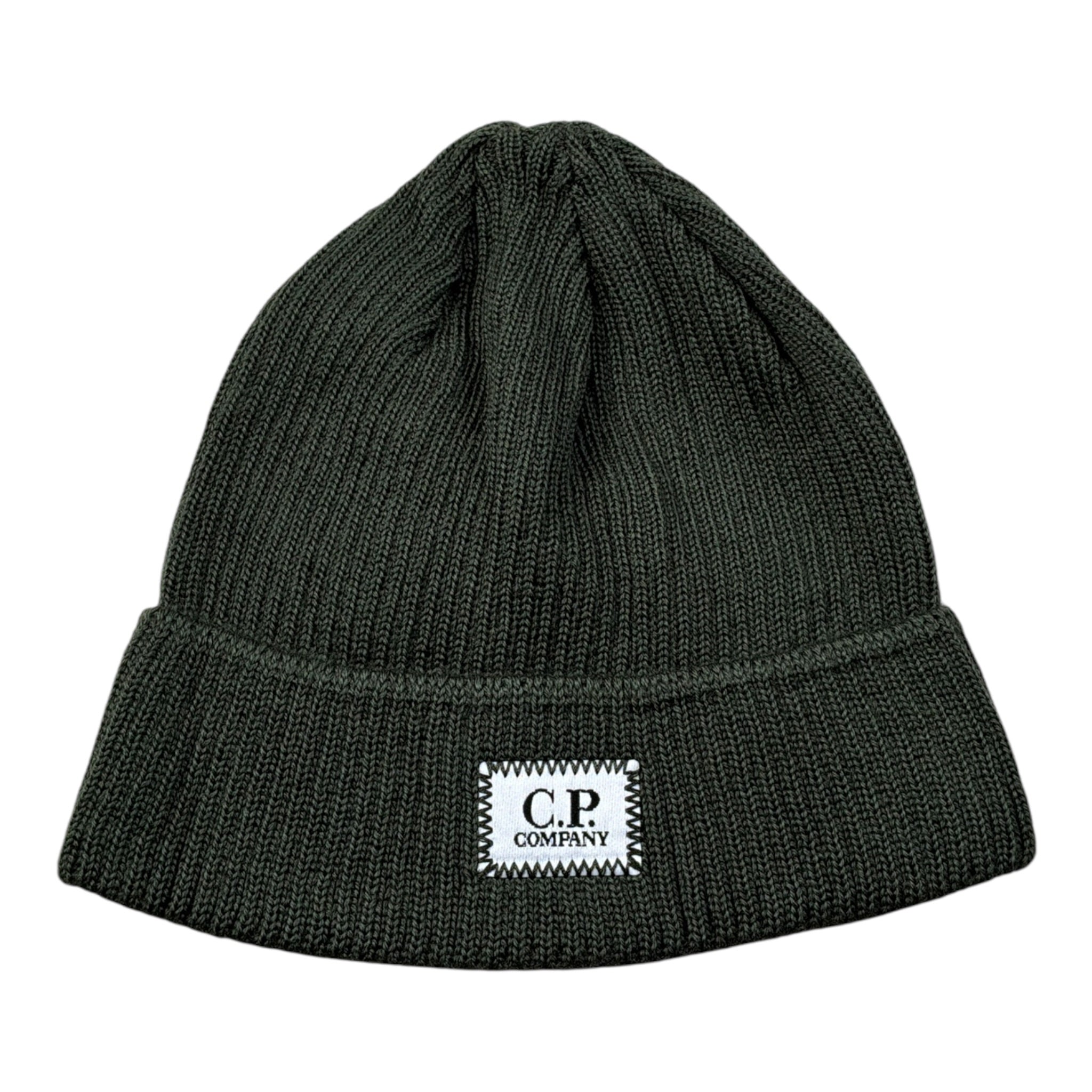 C.P. Company Cappello tinta unita con Logo Verde per Bambino 11CKAC074B VERDE C.P. COMPANY 