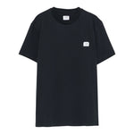C.P. Company T-Shirt Girocollo tinta unita con Logo Nero per Bambino C6M008 NERO C.P. COMPANY 
