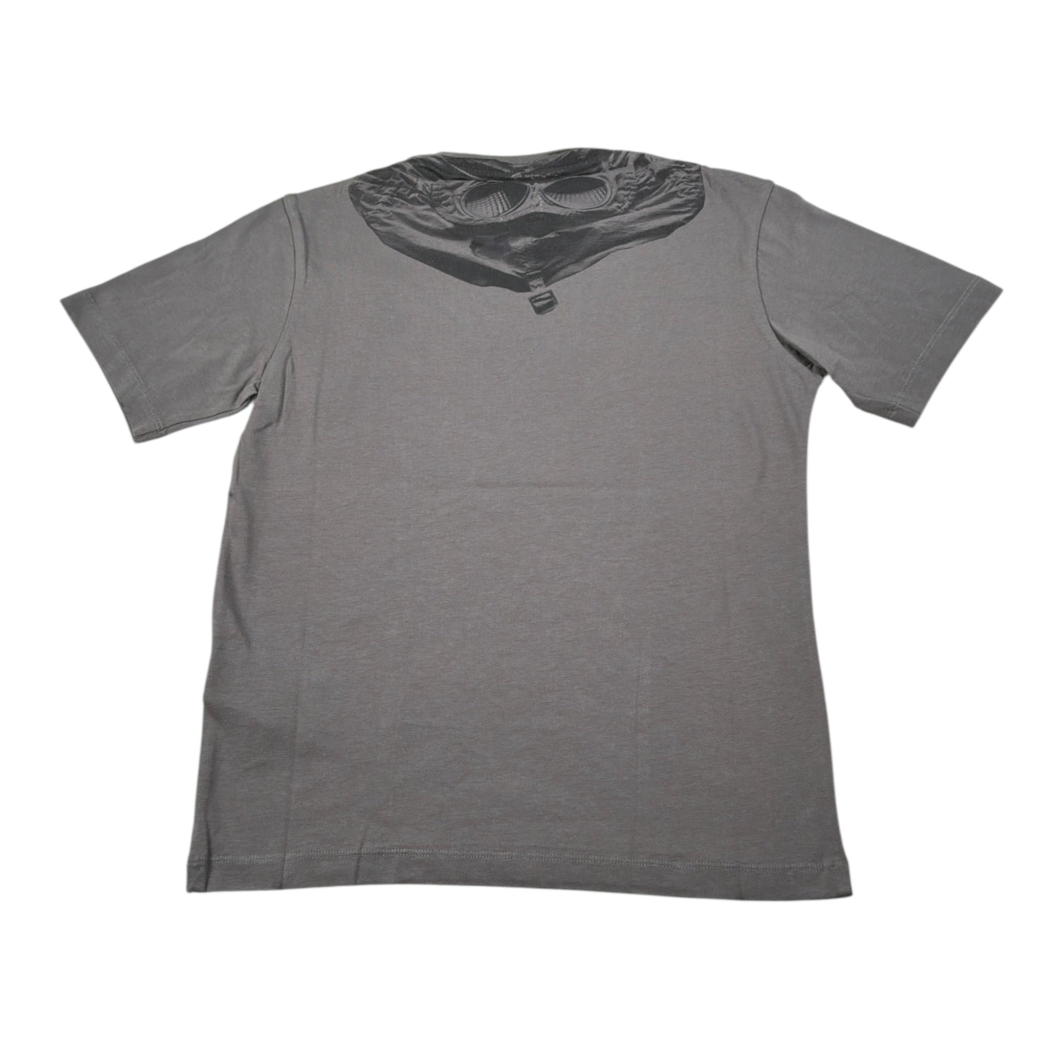 C.P. Company T-Shirt Girocollo tinta unita con Stampa Grigio per Bambino CNM006 GRIGIO C.P. COMPANY 