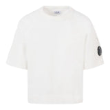 C.P. Company T-Shirt Girocollo tinta unita Bianco per Bambino CUM00R BIANCO C.P. COMPANY 