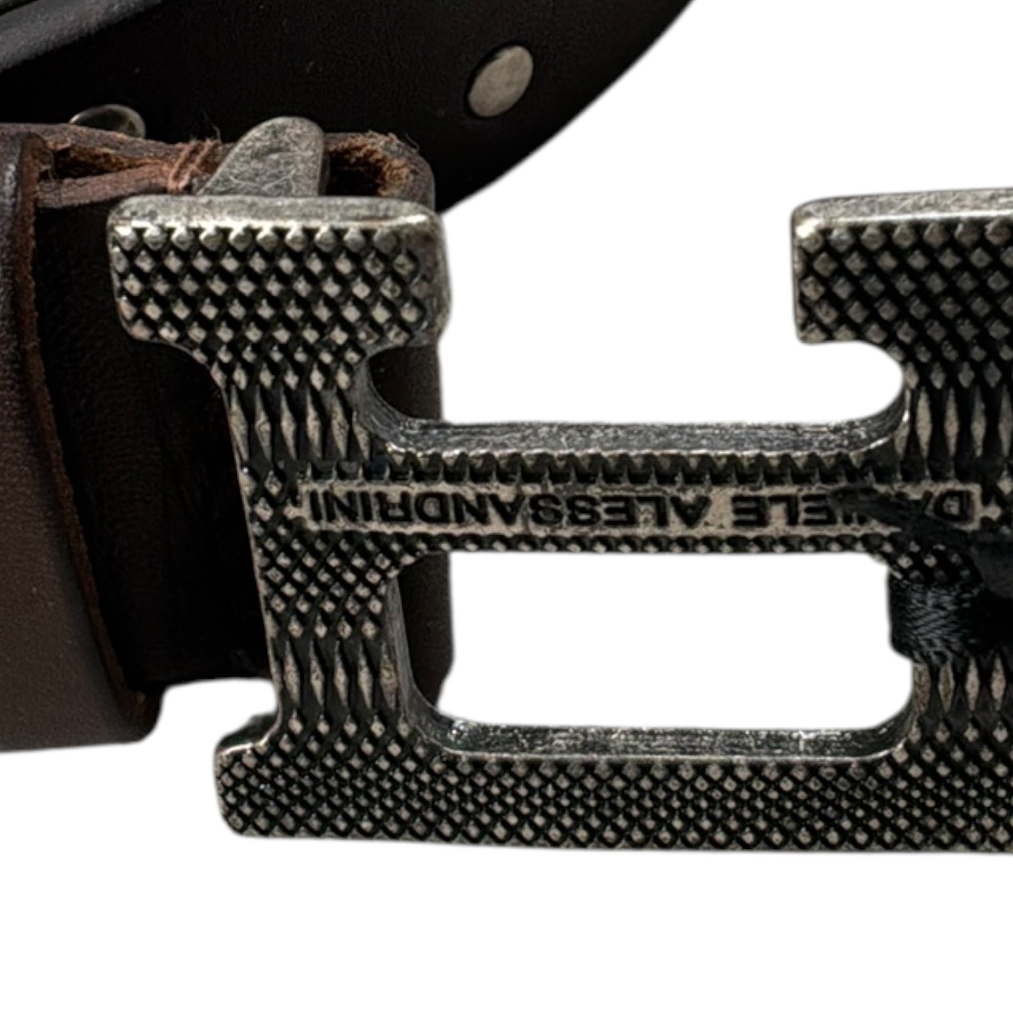 Daniele Alessandrini Cintura tinta unita con Borchie Marrone per Bambino 1231BELT1189 MARRONE DANIELE ALESSANDRINI 