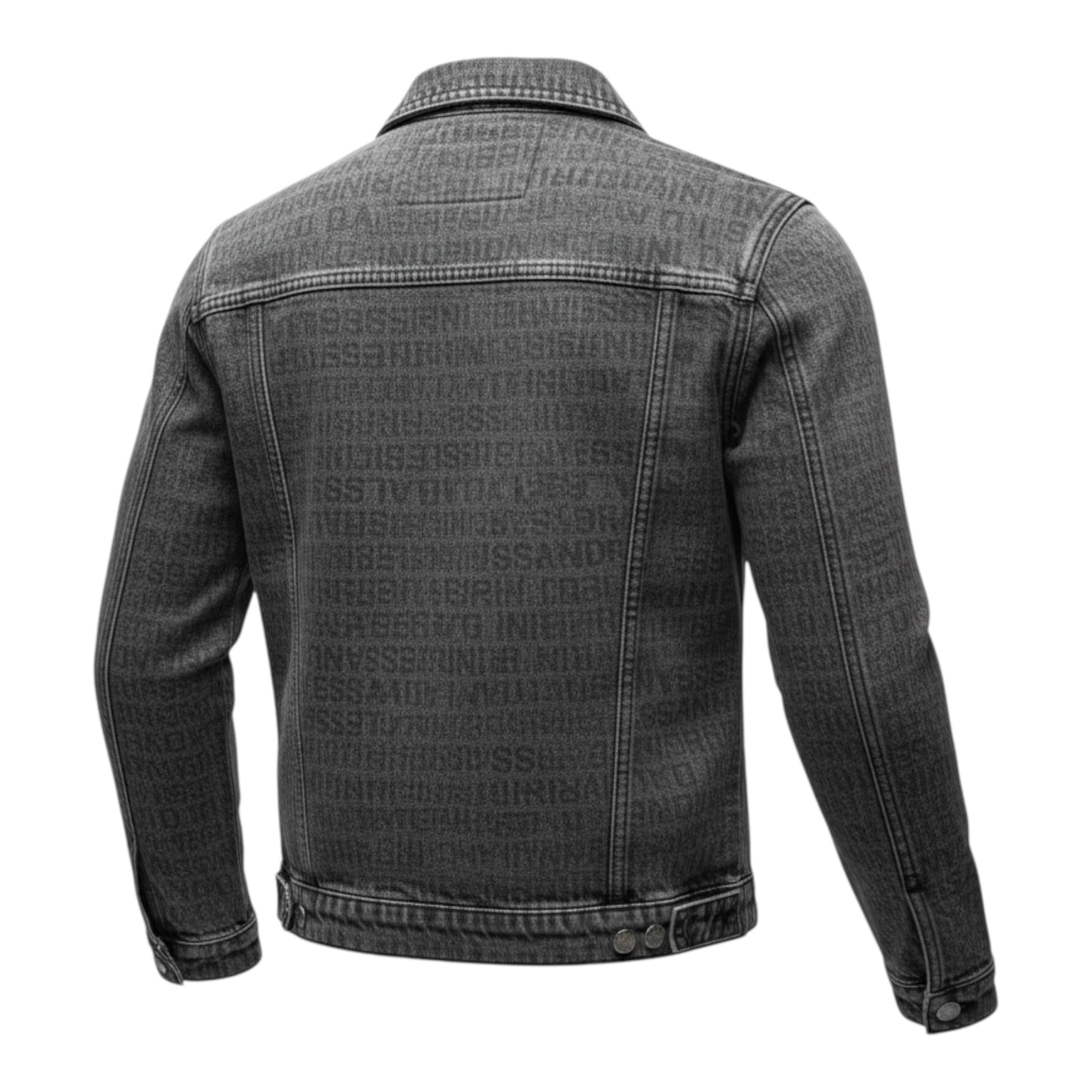 Daniele Alessandrini Giubbino In Denim tinta unita Logato Nero per Bambino 1231ODZ00196 NERO DANIELE ALESSANDRINI 