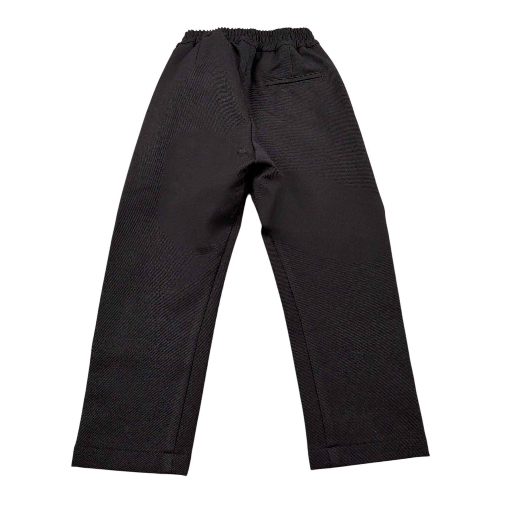 Daniele Alessandrini Pantalone tinta unita con Elastico In Vita Nero per Bambino 1231P00230 NERO DANIELE ALESSANDRINI 