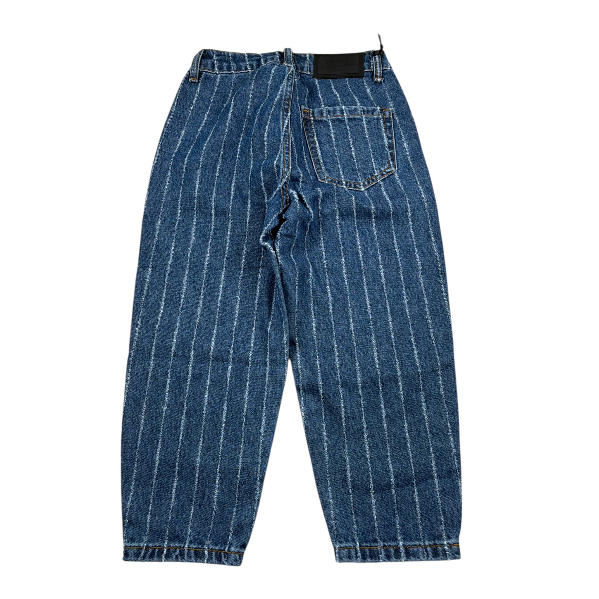 Daniele Alessandrini Jeans tinta unita con Girovita Regolabile Blu per Bambino 1231PD00189 BLU DANIELE ALESSANDRINI 