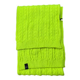 Daniele Alessandrini Set Sciarpa-Cappello tinta unita con Stampa Giallo Fluo per Bambino 1231SET0915 GIALLO FLUO DANIELE ALESSANDRINI 