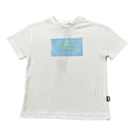 Daniele Alessandrini T-Shirt tinta unita con Stampa Bianco per Bambino 1232MZ00179 BIANCO DANIELE ALESSANDRINI 