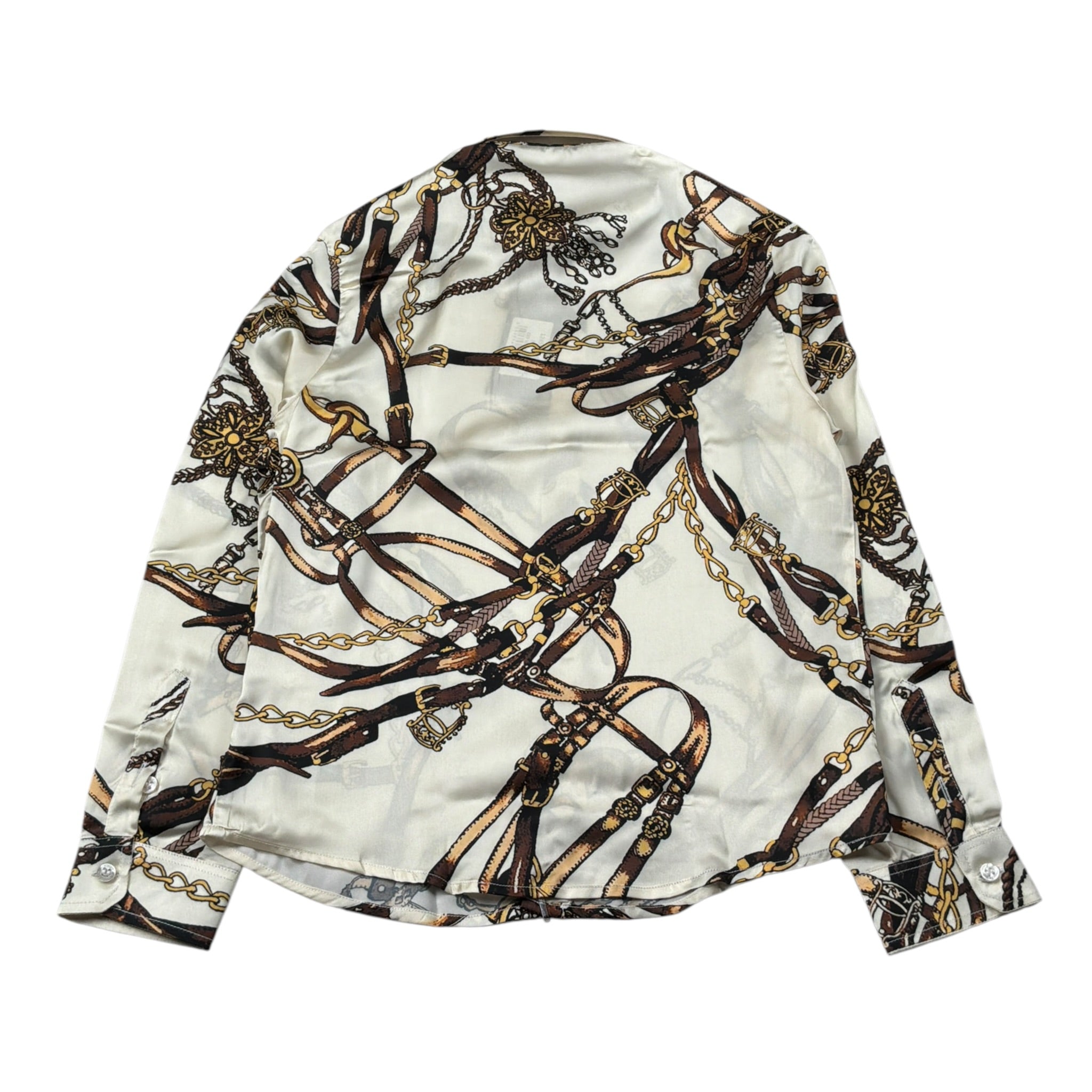 Daniele Alessandrini Camicia Manica Lunga Stampa Fantasia Beige per Bambino 1235C00117 BEIGE DANIELE ALESSANDRINI 