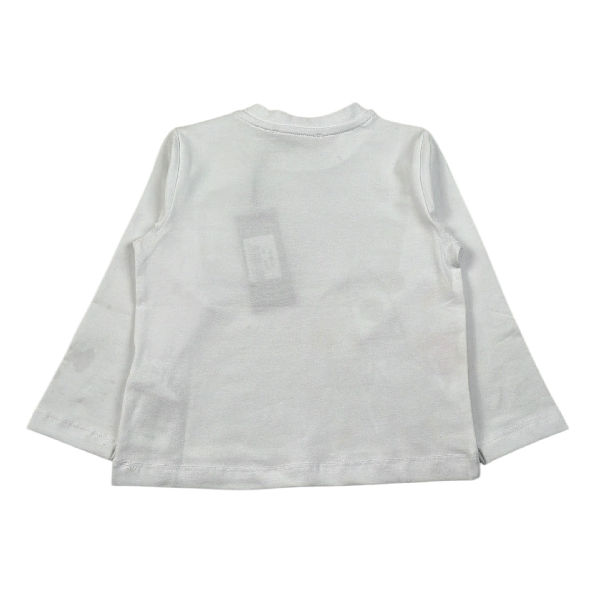 Daniele Alessandrini Shirt Girocollo tinta unita con Stampa Bianco per Neonato 1291M00110 BIANCO DANIELE ALESSANDRINI 