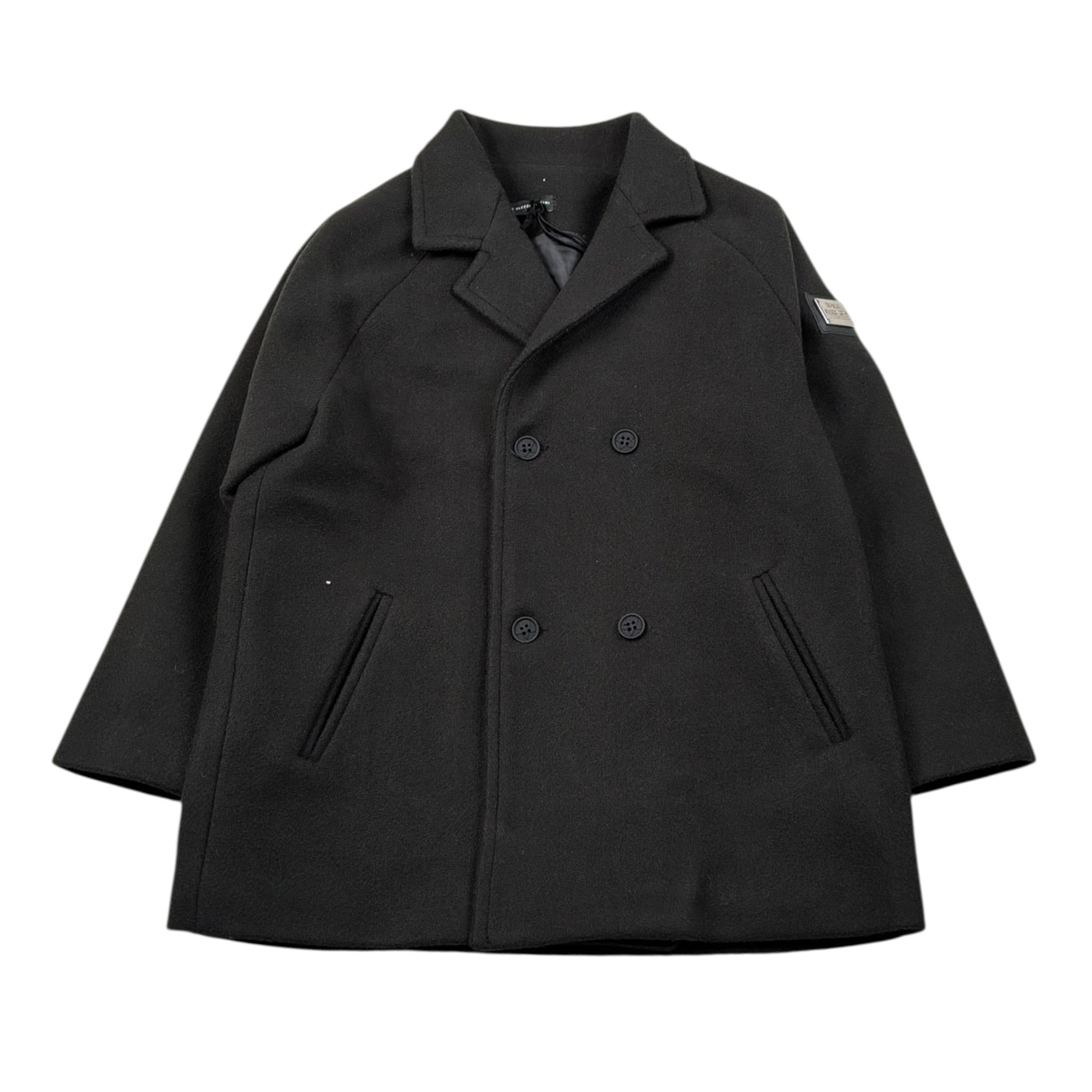 Daniele Alessandrini Cappotto tinta unita con Cappuccio Nero per Neonato 1291O00129 NERO DANIELE ALESSANDRINI 