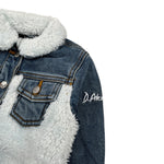 Daniele Alessandrini Giubbino In Denim con Pelliccia Blu per Neonato 1291OD00098 BLU DANIELE ALESSANDRINI 