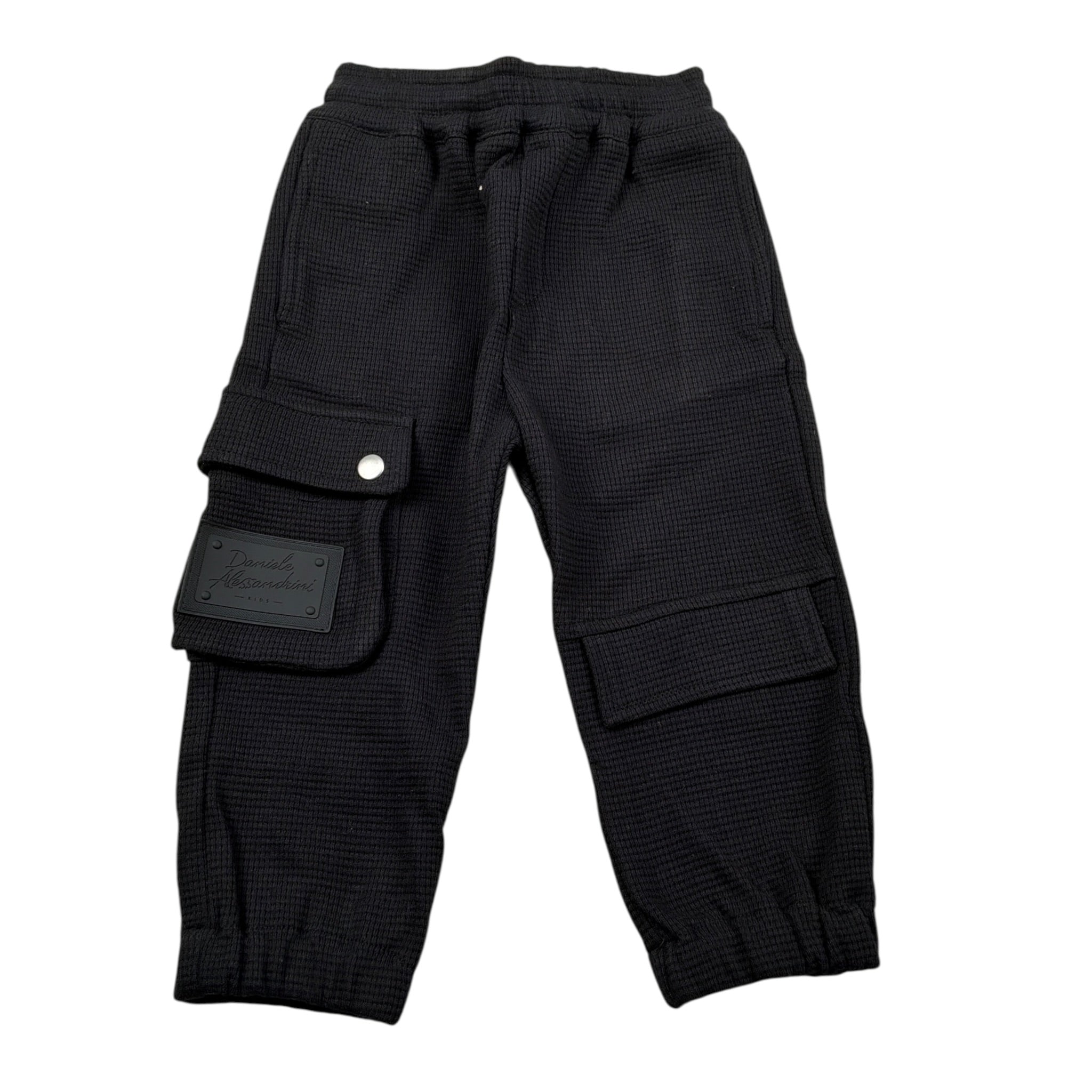 Daniele Alessandrini Pantalone tinta unita con Elastico In Vita Nero per Neonato 1291P00119 NERO DANIELE ALESSANDRINI 