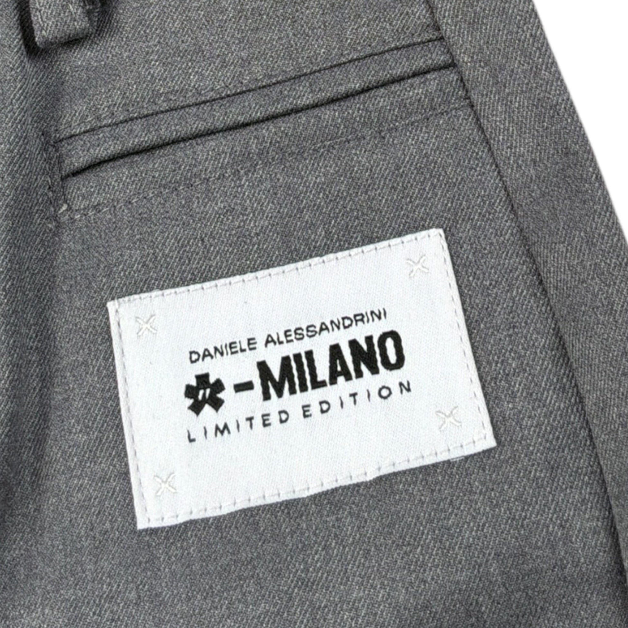 Daniele Alessandrini Pantalone tinta unita con Girovita Regolabile Grigio per Neonato 1291P00151 GRIGIO DANIELE ALESSANDRINI 