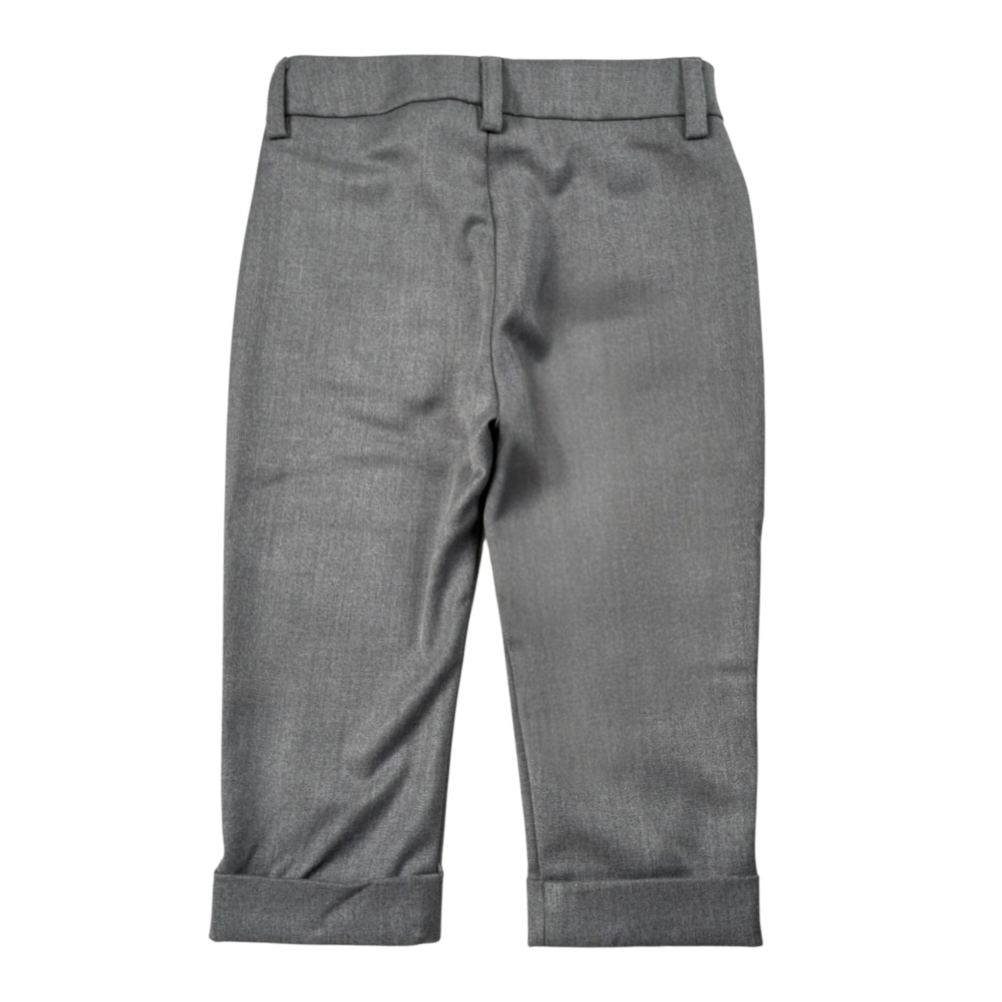 Daniele Alessandrini Pantalone tinta unita con Girovita Regolabile Grigio per Bambino 1291P00151J GRIGIO DANIELE ALESSANDRINI 