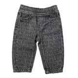 Daniele Alessandrini Jeans tinta unita con Elastico In Vita Logato Nero per Neonato 1291PD00091 NERO DANIELE ALESSANDRINI 