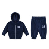 Daniele Alessandrini Completo 2Pz Felpa-Pantalone con Stampa Blu per Neonato 1291SET00133 BLU DANIELE ALESSANDRINI 