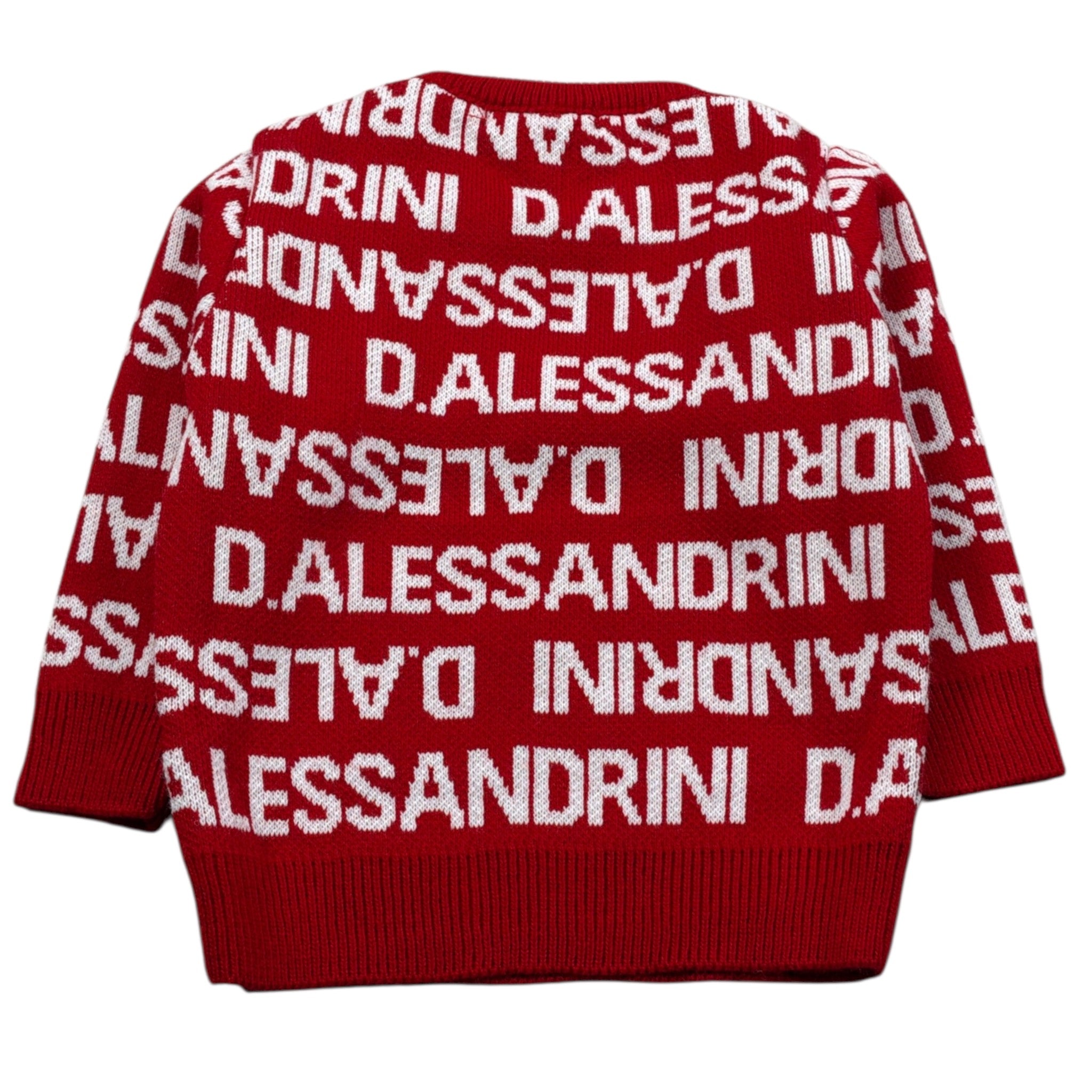 Daniele Alessandrini Maglia Girocollo tinta unita con Stampe Rosso per Neonato 1291W00106 ROSSO DANIELE ALESSANDRINI 