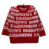 Daniele Alessandrini Maglia Girocollo tinta unita con Stampe Rosso per Neonato 1291W00106 ROSSO DANIELE ALESSANDRINI 