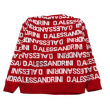 Daniele Alessandrini Maglia Girocollo tinta unita con Stampe Rosso per Neonato 1291W00106X ROSSO DANIELE ALESSANDRINI 