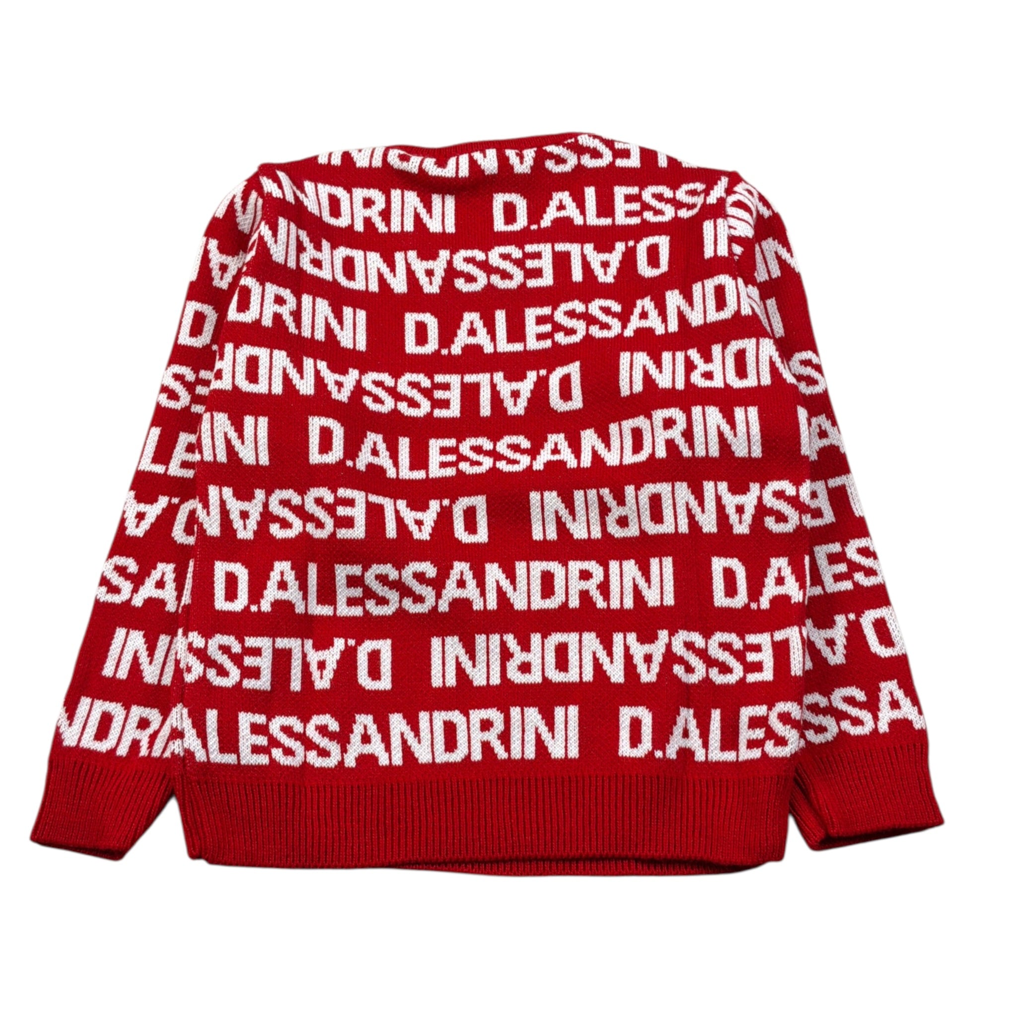 Daniele Alessandrini Maglia Girocollo tinta unita con Stampe Rosso per Neonato 1291W00106X ROSSO DANIELE ALESSANDRINI 