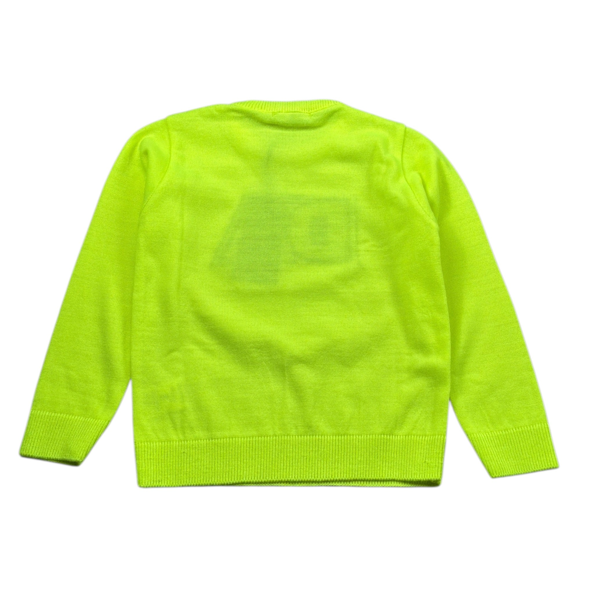 Daniele Alessandrini Maglia tinta unita con Stampa Giallo Fluo per Bambino 1291W00117 GIALLO FLUO DANIELE ALESSANDRINI 