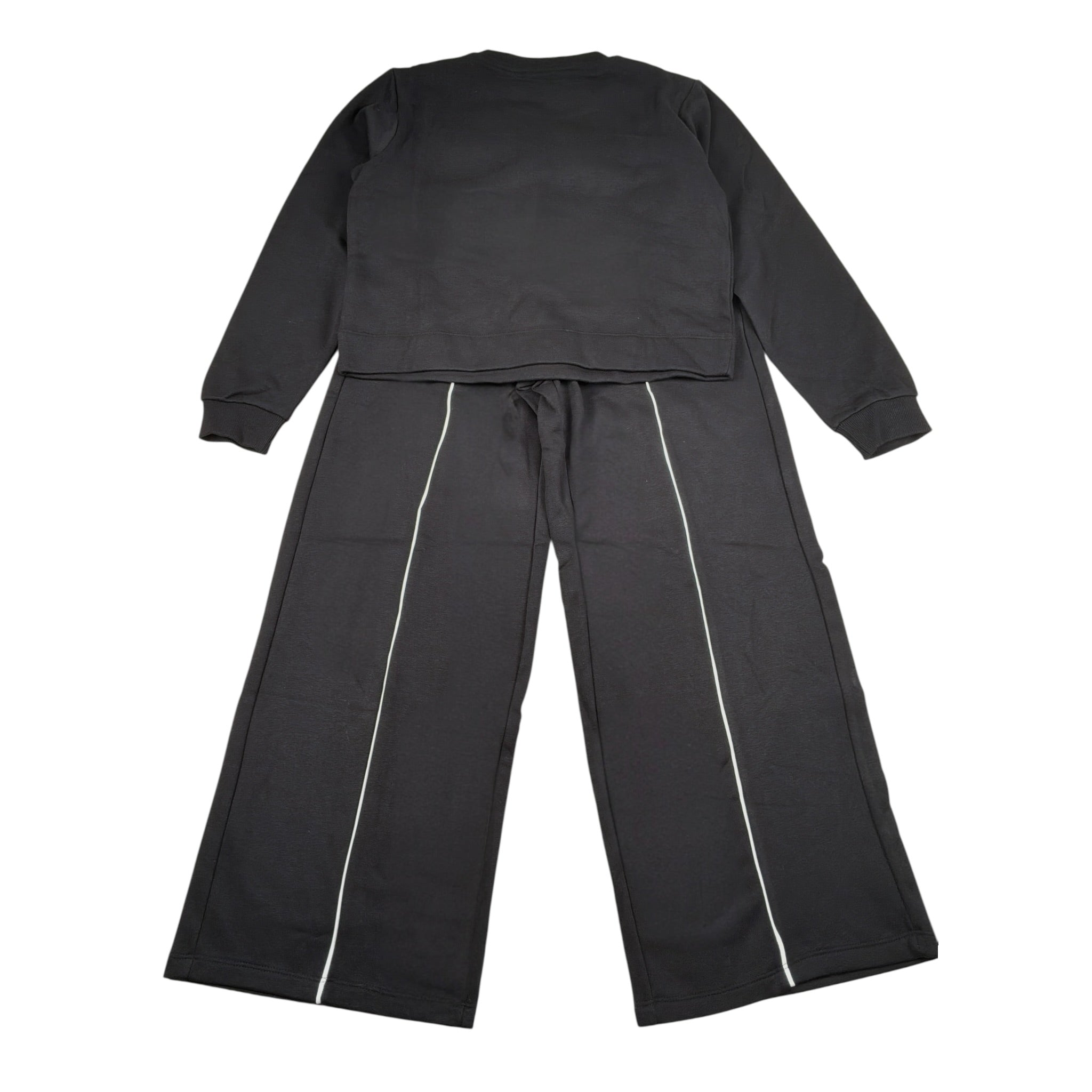 Diadora Completo 2 Pezzi Felpa-Pantalone tinta unita Nero per Bambina 102182240 NERO DIADORA 