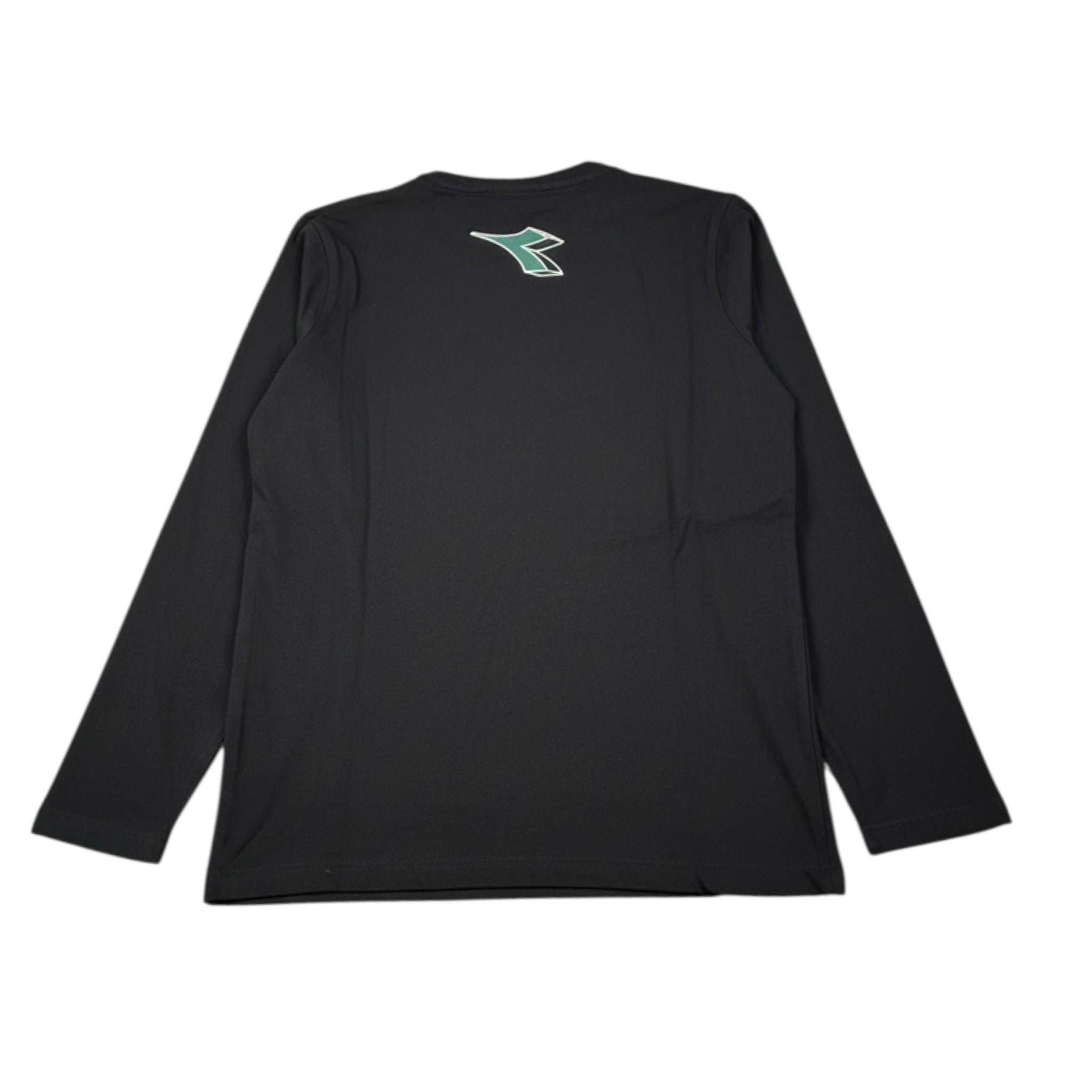 Diadora Shirt Girocollo tinta unita con Logo Nero per Bambino 102182243X NERO DIADORA 