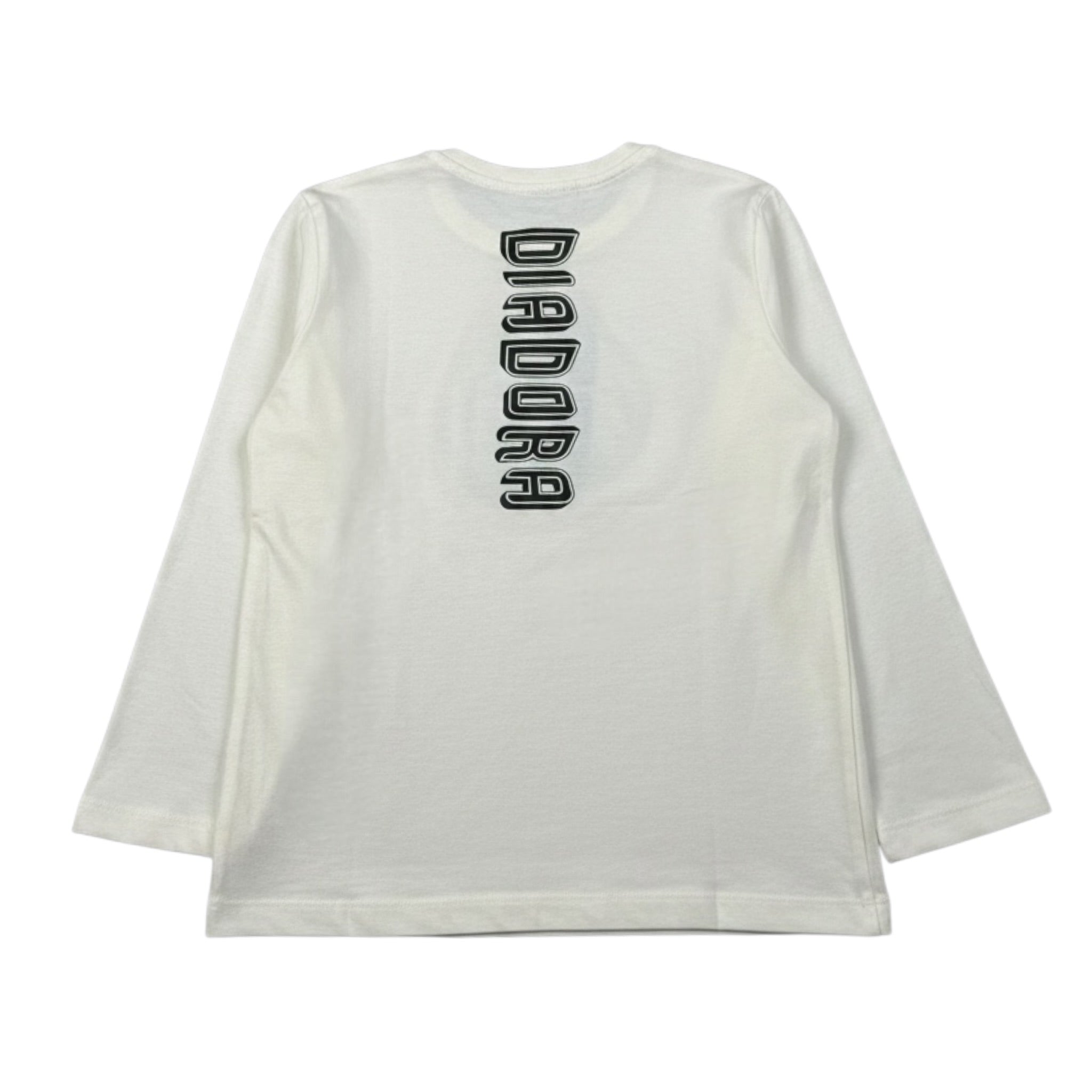 Diadora Shirt Girocollo tinta unita con Logo Panna per Bambino 102182243X PANNA DIADORA 