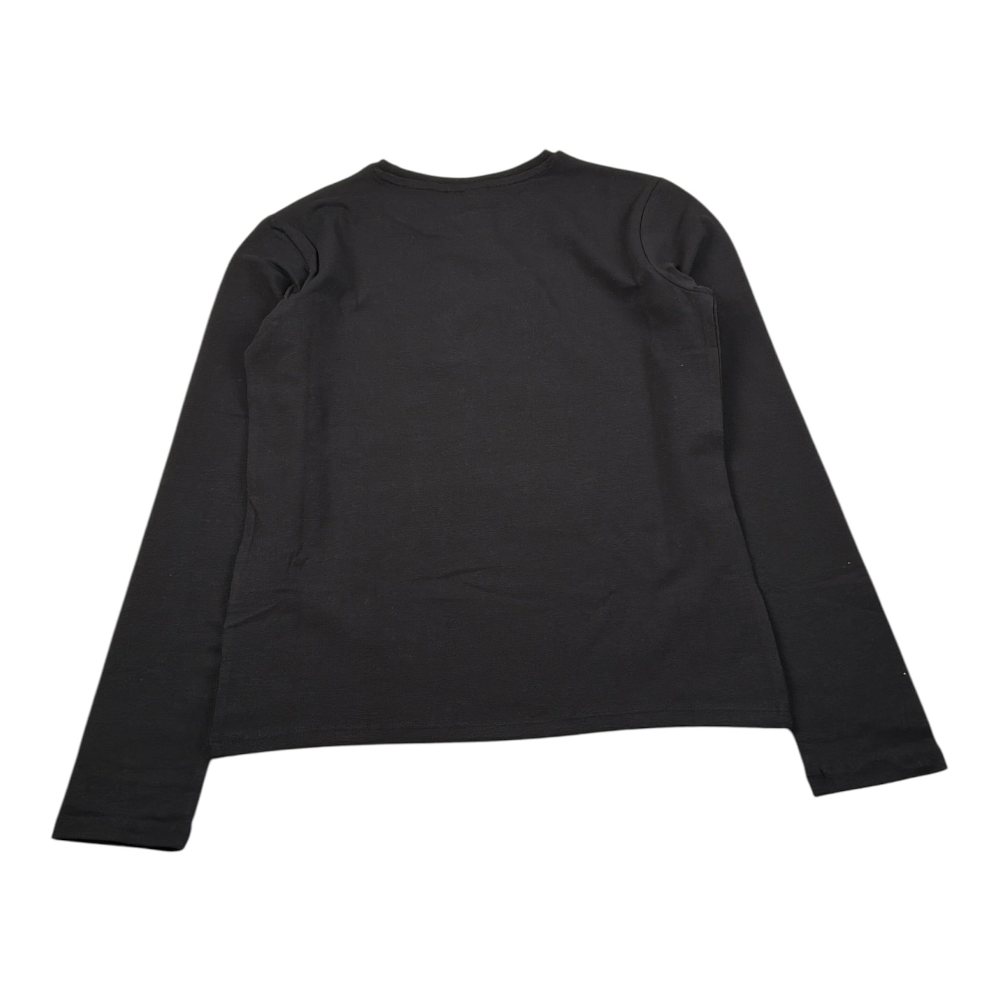 Diadora Shirt Girocollo tinta unita con Logo Nero per Bambina 102182246X NERO DIADORA 