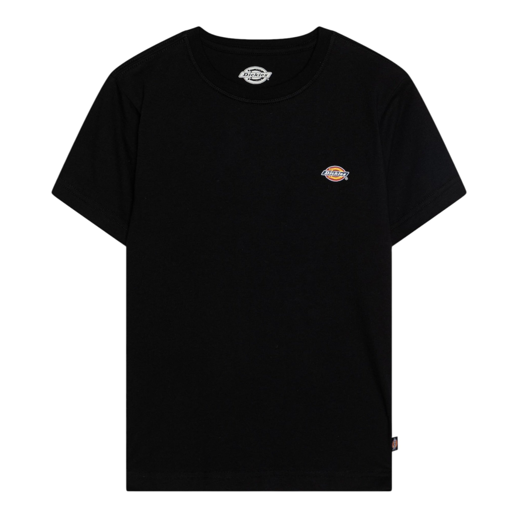 Dickies T-Shirt Girocollo tinta unita con Logo Nero per Bambino DK0DKSR64BK1 NERO DICKIES 