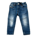 Diesel Jeans tinta unita con Girovita Regolabile Blu per Neonato D0K266 BLU DIESEL 
