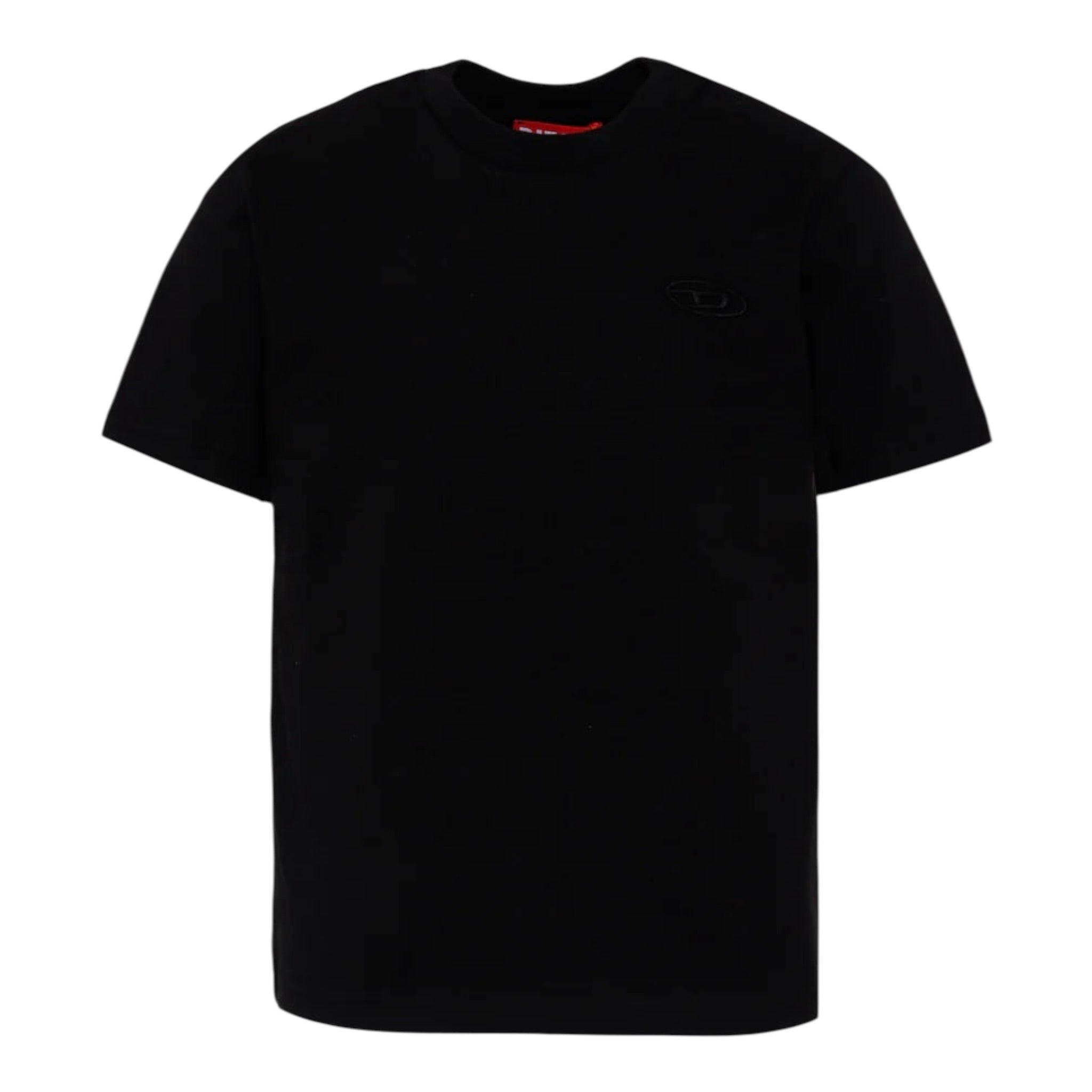 Diesel T-Shirt tinta unita con Stampa Nero per Bambino J002276 NERO DIESEL 