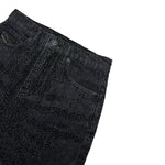 Diesel Gonna tinta unita In Denim con Brillantini Nero per Bambina J00958 NERO DIESEL 