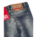 Diesel Jeans tinta unita con Girovita Regolabile Blu per Bambino J00981X BLU DIESEL 