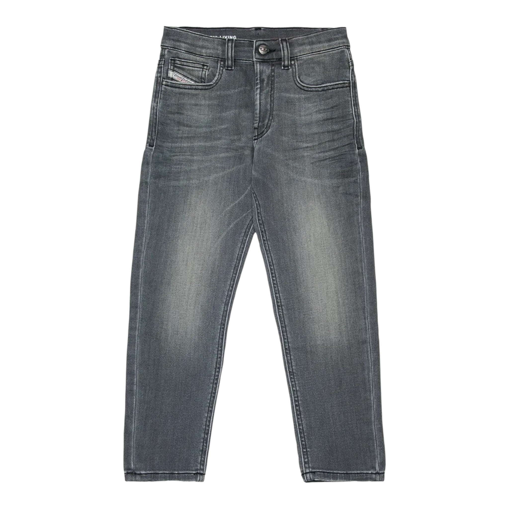 Diesel Jeans tinta unita con Girovita Regolabile Grigio per Bambino J00994X GRIGIO DIESEL 