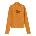 Diesel Maglia tinta unita con Stampa Arancione per Bambina J01401 ARANCIONE DIESEL 