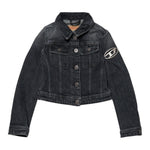 Diesel Giubbino In Denim tinta unita Nero per Bambina J01847 NERO DIESEL 