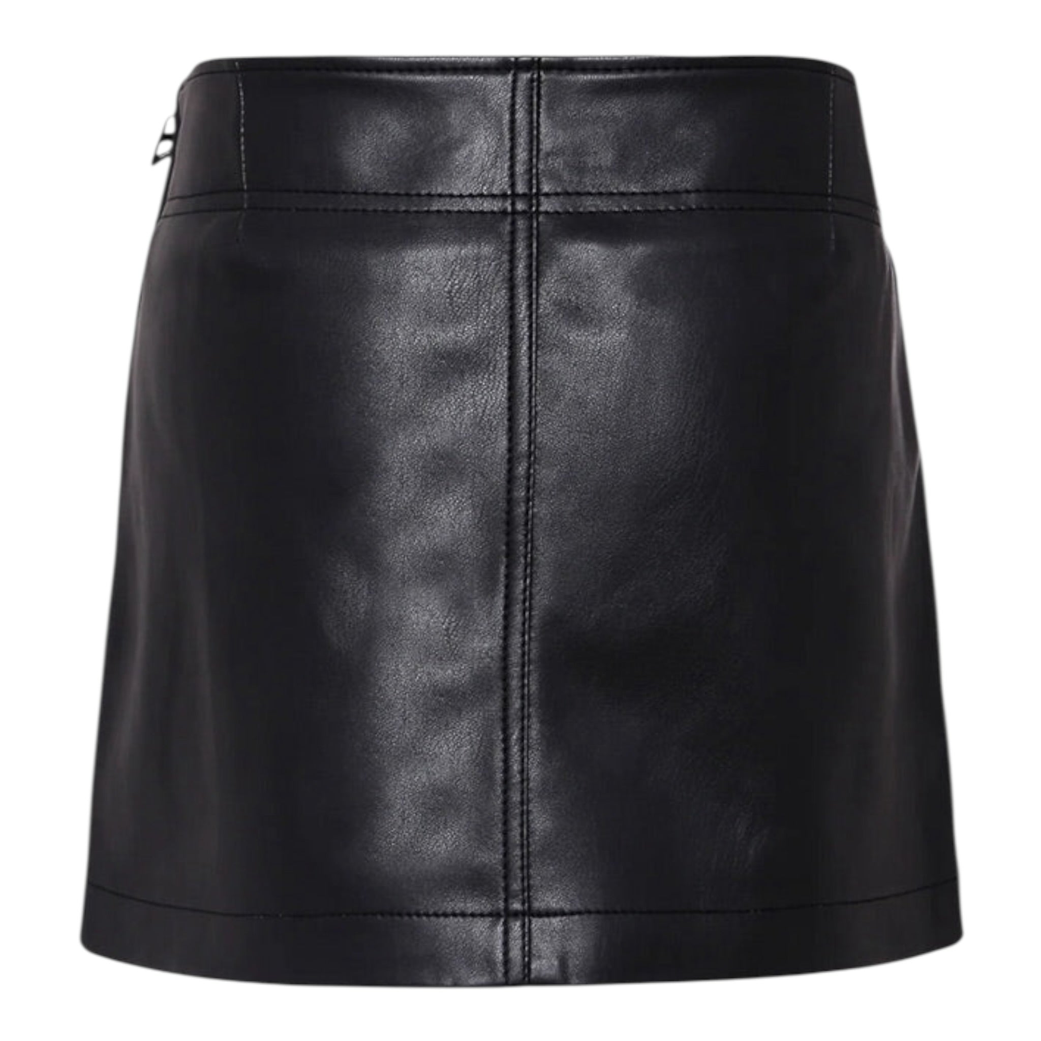 Diesel Gonna tinta unita In Ecopelle Nero per Bambina J02367X NERO DIESEL 