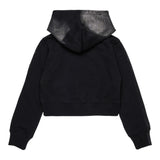 Diesel Felpa Chiusa con Cappuccio tinta unita Nero per Bambina J02376 NERO DIESEL 