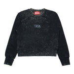 Diesel Felpa Chiusa Girocollo tinta unita Nero per Bambina J02393 NERO DIESEL 