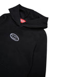Diesel Felpa tinta unita con Cappuccio E Stampa Nero per Bambina J02416X NERO DIESEL 