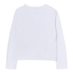 Diesel Shirt tinta unita con Logo Bianco per Bambina J02431 BIANCO DIESEL 