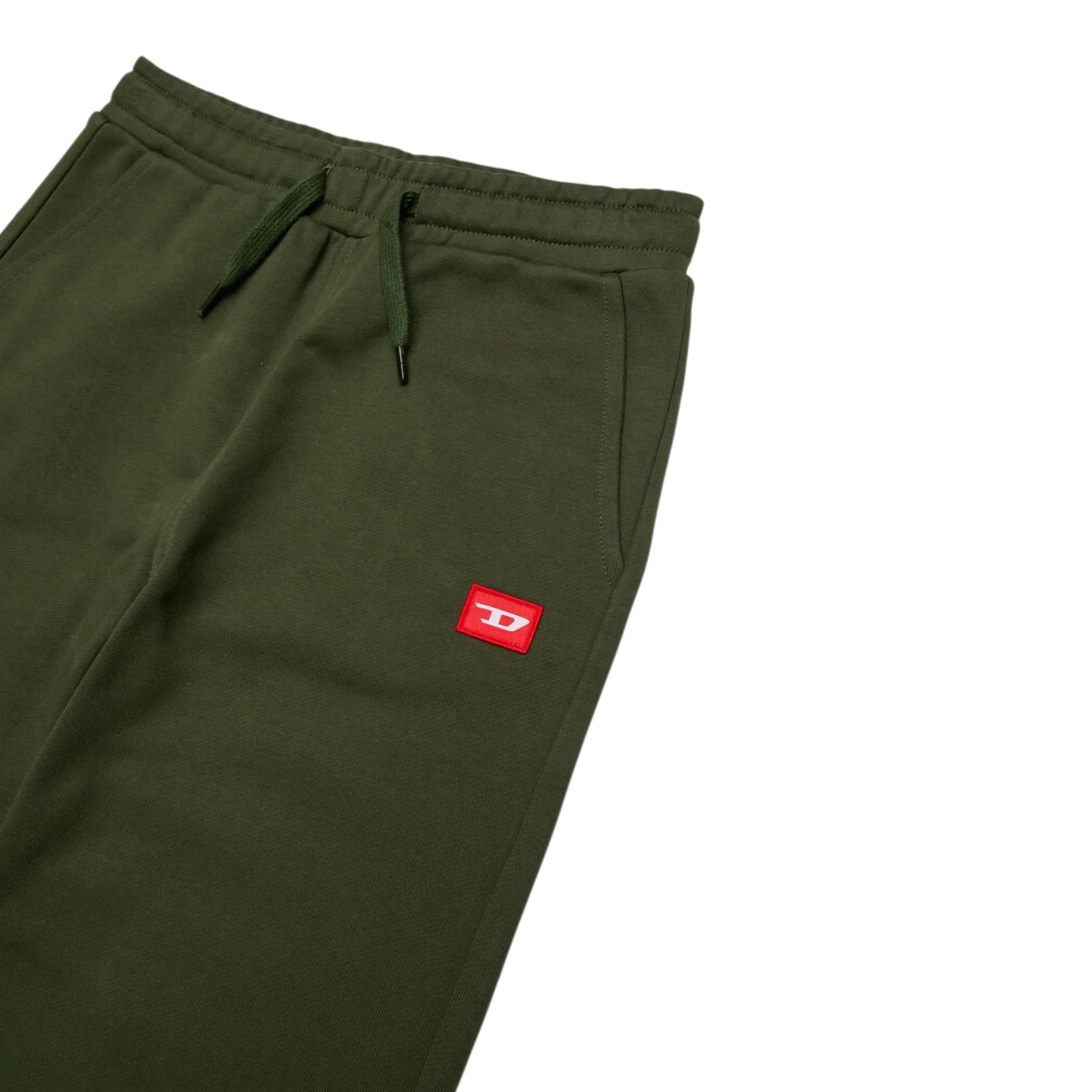 Diesel Pantalone Tuta tinta unita con Logo Verde per Bambino J02461X VERDE DIESEL 